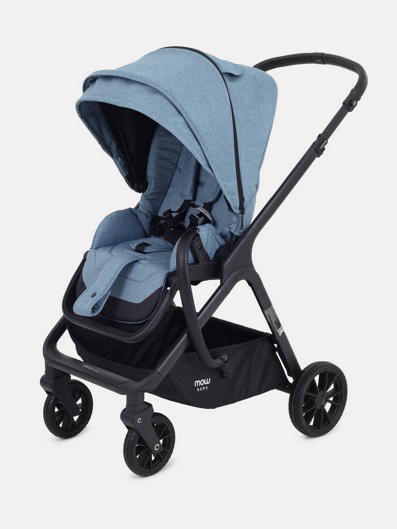 Коляска 2 в 1 Mowbaby Move 2023 с сумкой Blue
