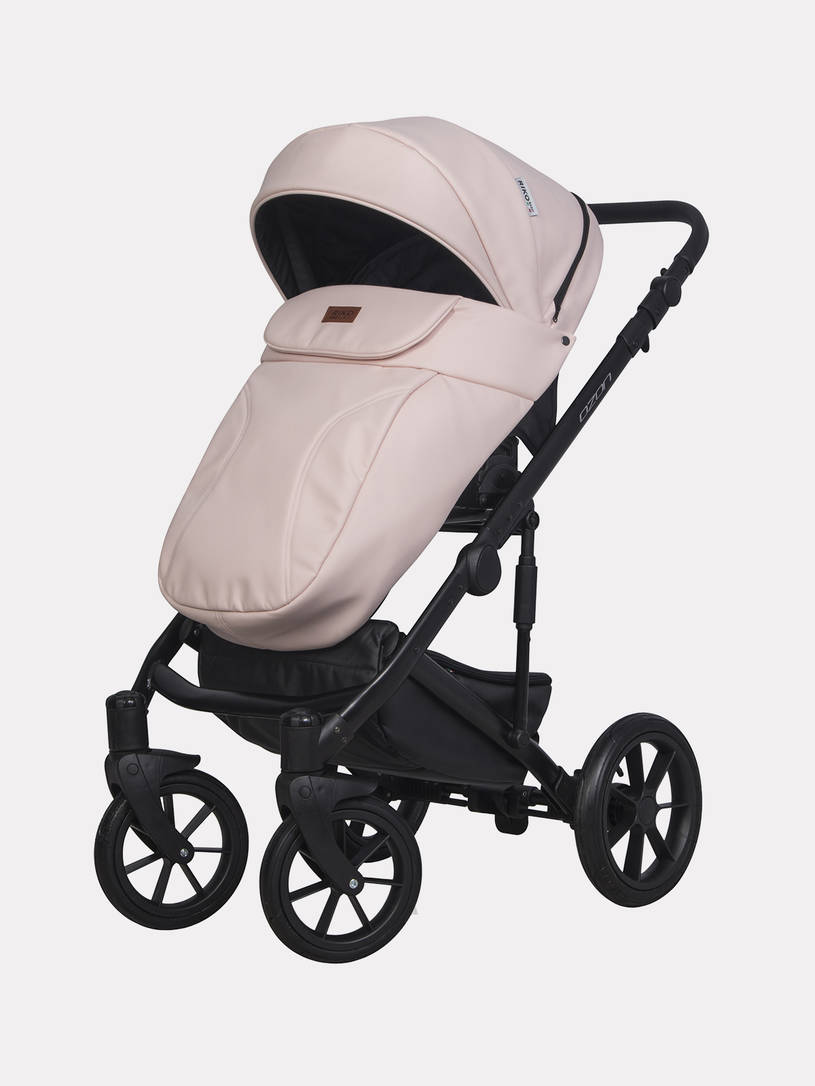 Коляска 3 в 1 Riko Basic Ozon Pastel 01, Розовый
