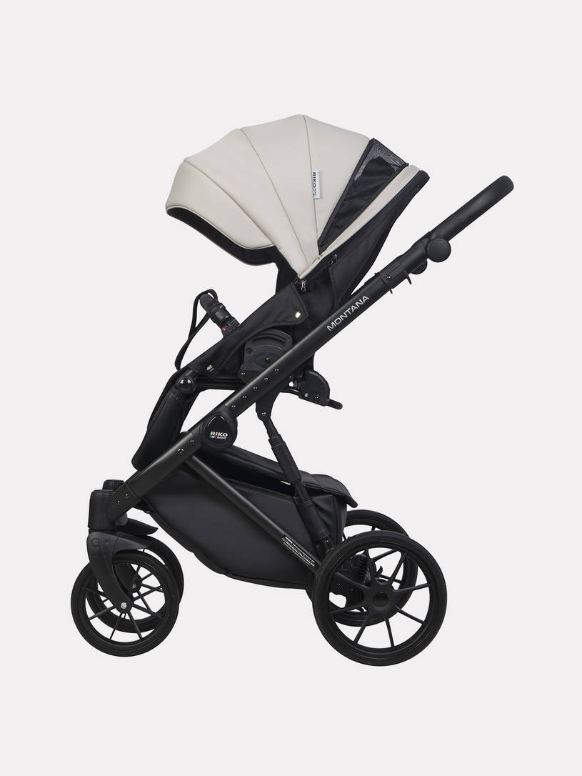 Коляска 2 в 1 Riko Basic Montana Ecco 31 Light Silver-Black