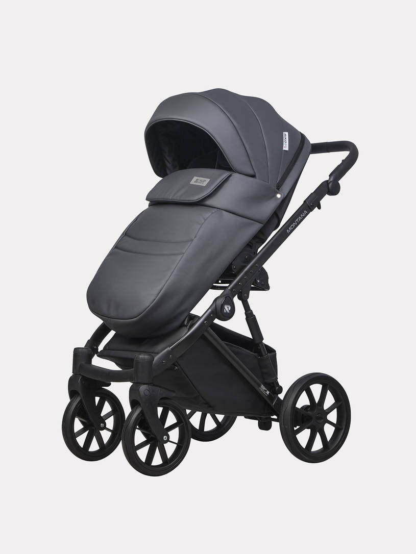 Коляска 3 в 1 Riko Basic Montana Ecco 24 Graphite
