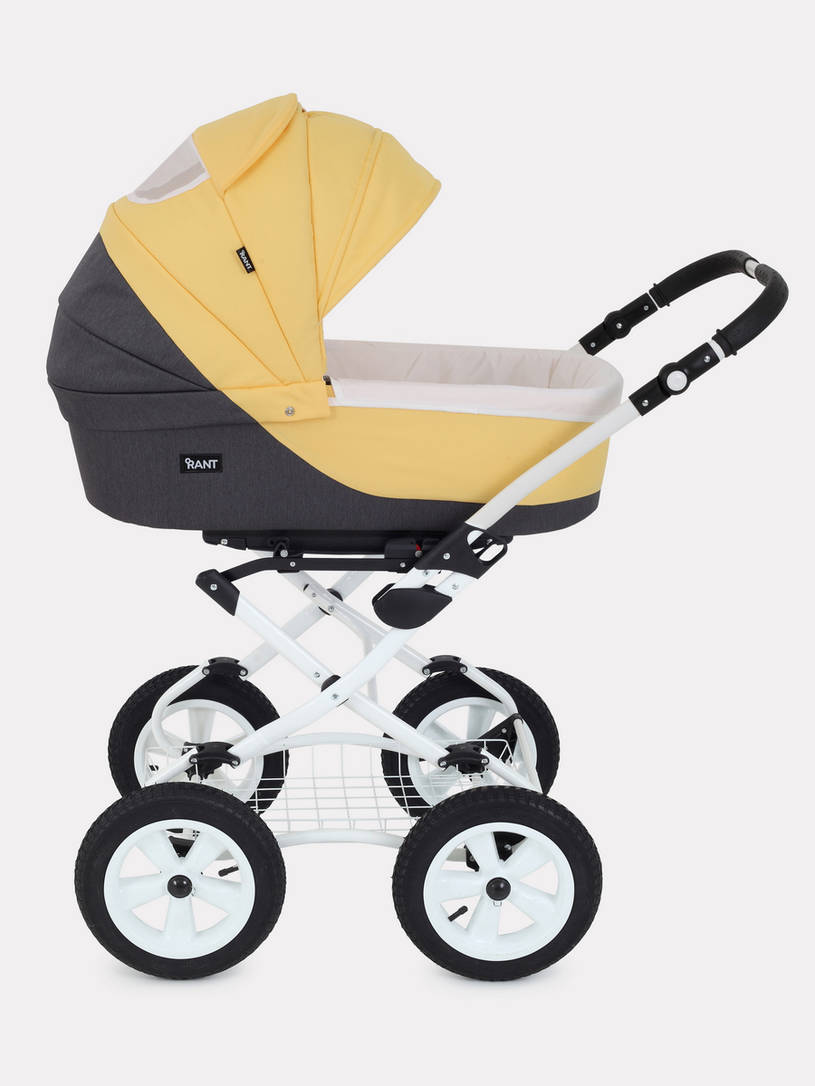 Коляска 2 в 1 Rant Siena Classic 10 серый-желтый