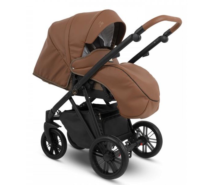 Коляска Camarelo Zeo 3 в 1 экокожа коньячный