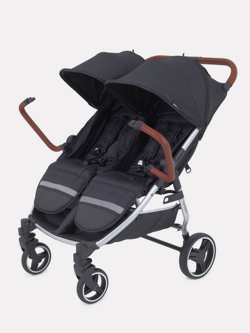 Коляска для близнецов MOWBABY Tandem MB170 Black