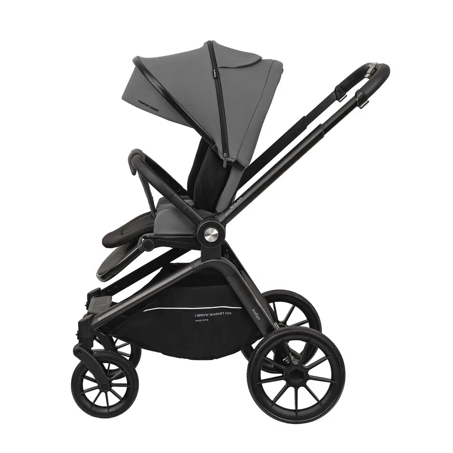 Коляска 3 в 1 Indigo SOLAR серый