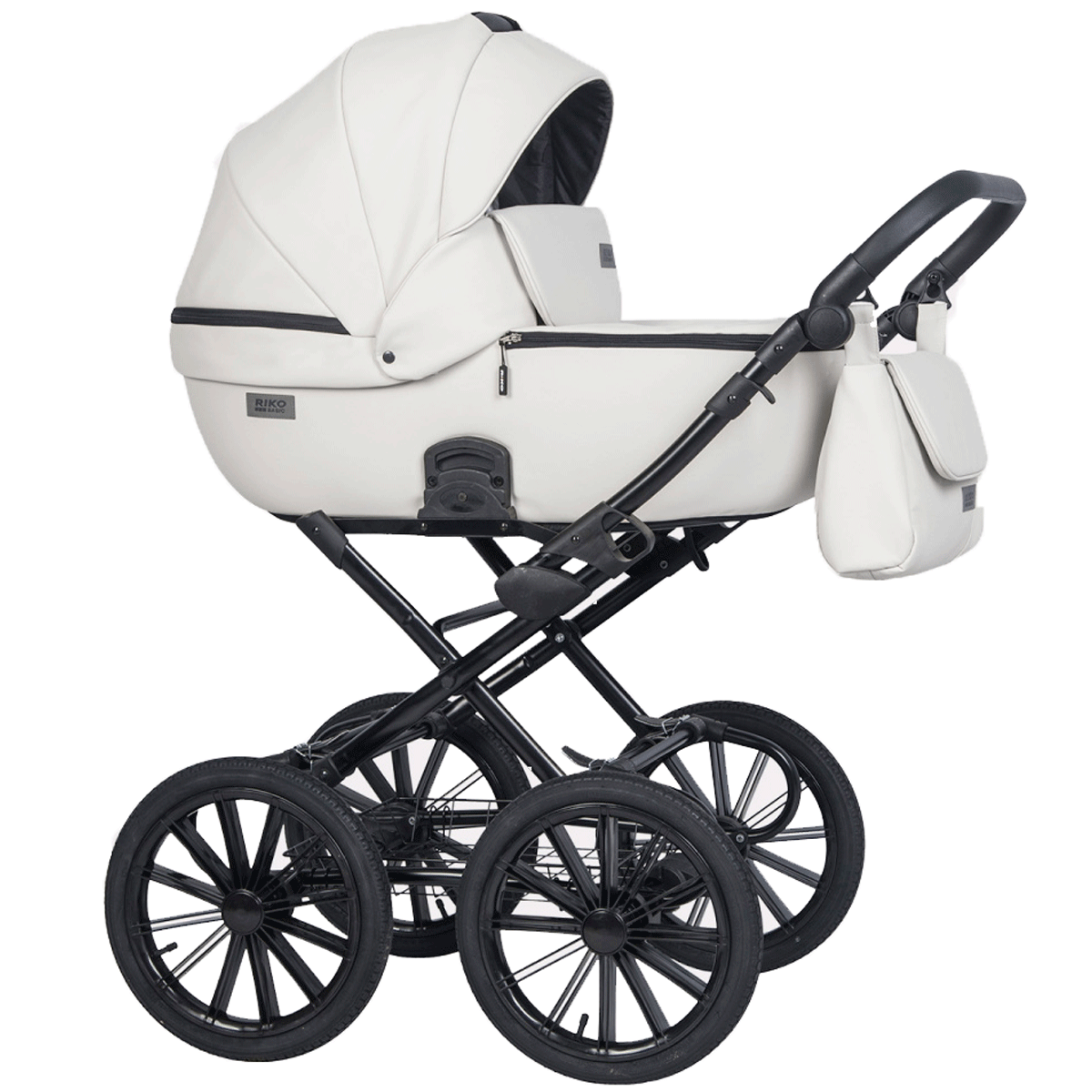 Коляска 2 в 1 Riko Basic Montana Ecco Prestige 11 White
