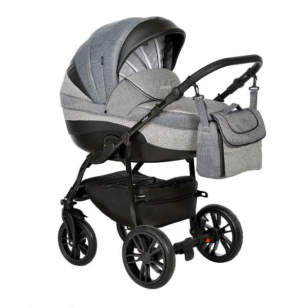 Коляска 2 в 1 Indigo, In 07 (Черный)