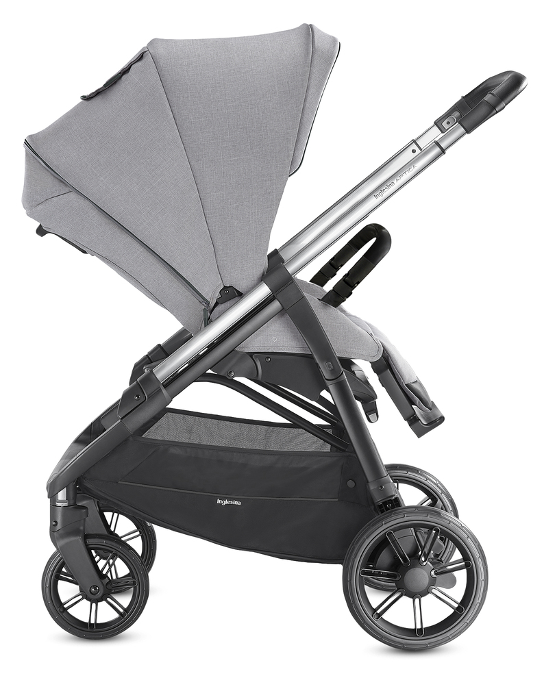 Коляска 2 в 1 Inglesina Aptica  с подставкой под люльку Stand Up, Silk Grey