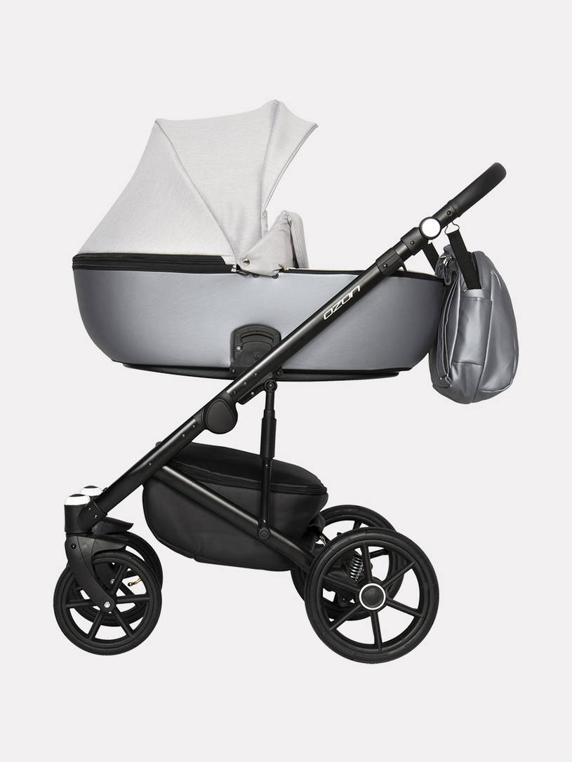 Коляска 2 в 1 Riko Basic Ozon Shine 03 серый