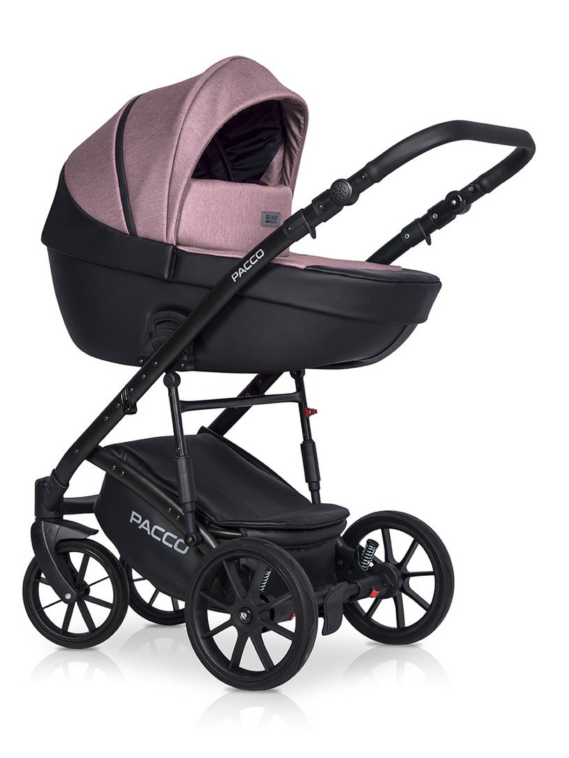 Коляска 3 в 1 Riko Basic Pacco 02 pink
