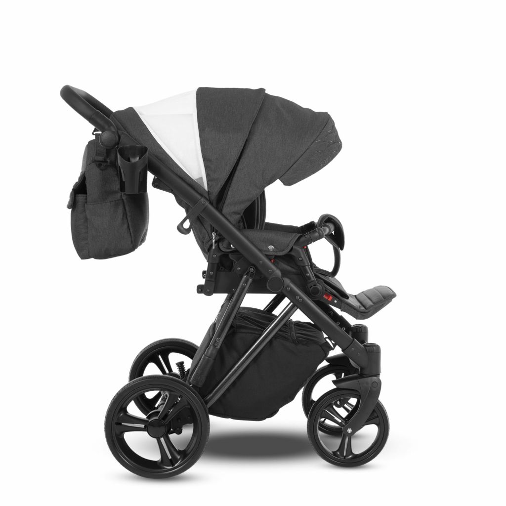 Коляска 2 в 1 Camarelo Faro, Темно-серый меланж