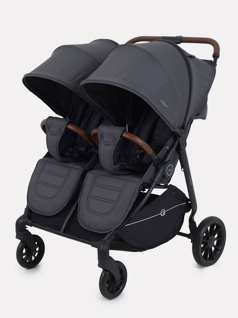 Коляска прогулочная для двойни Rant Twinny Graphite 2025