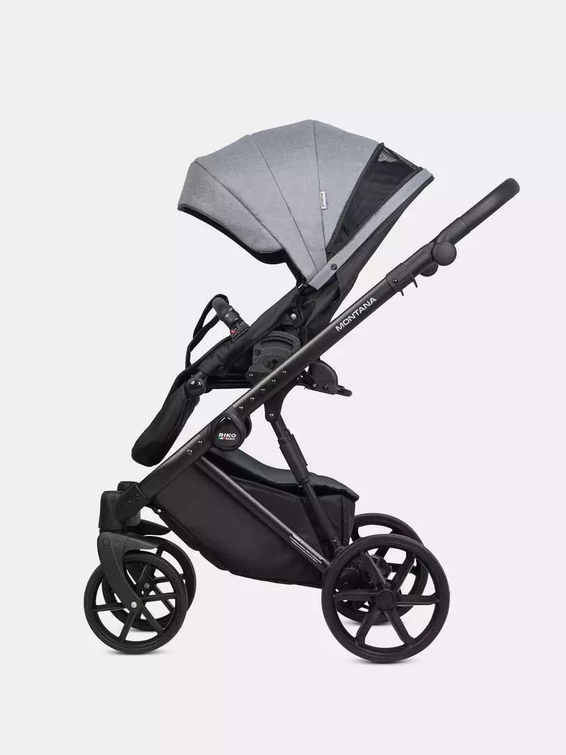 Коляска 3 в 1 Riko Basic Montana Plus 40 Graphite