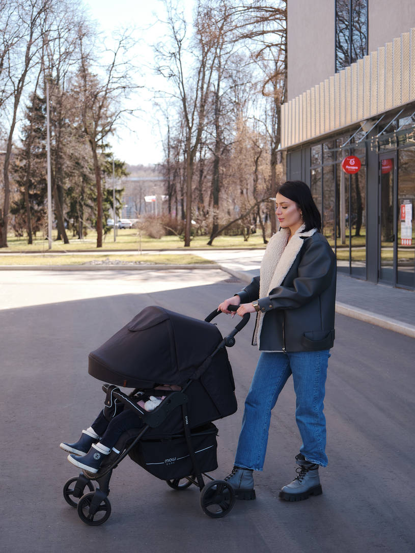 Коляска прогулочная Mowbaby Cross Gold Black