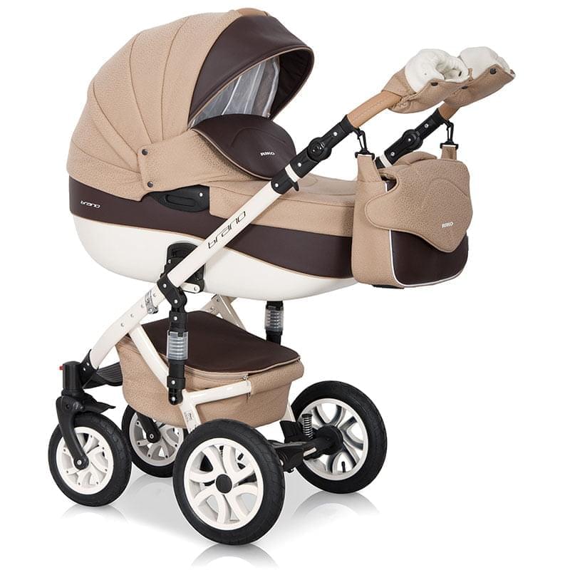 Коляска 2 в 1 Riko Bruno Ecco 12 бежево-коричневый