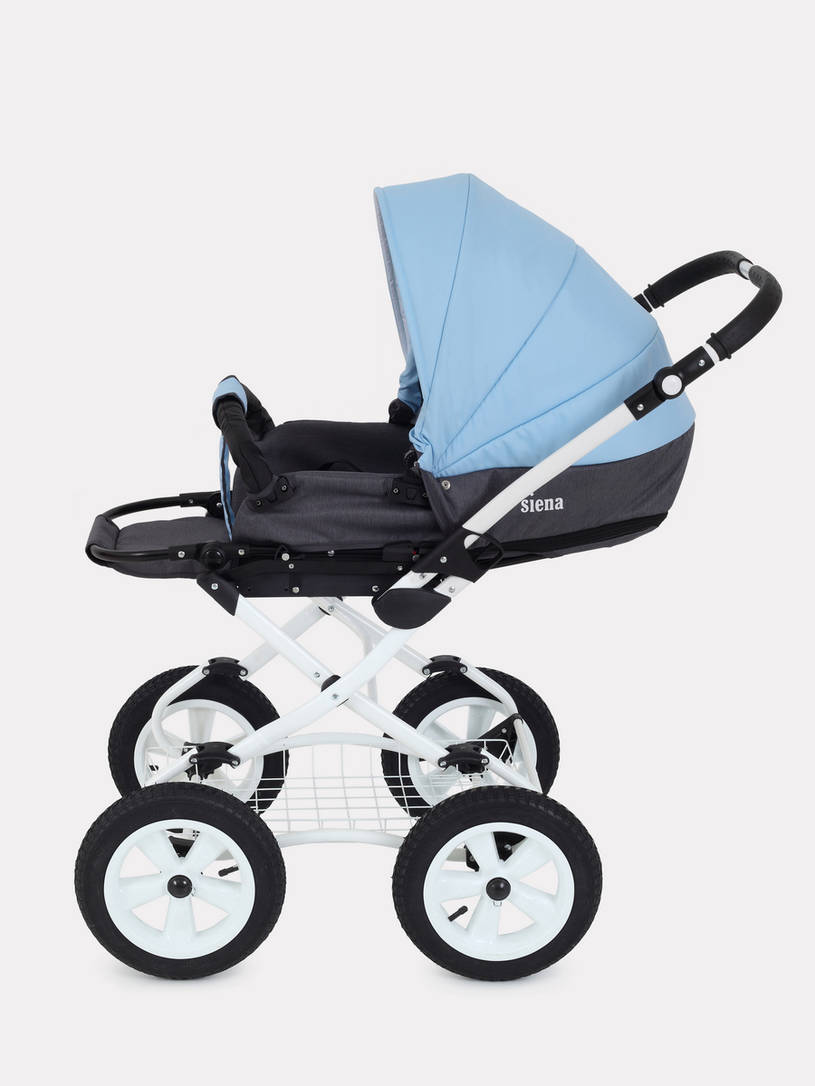 Коляска 2 в 1 Rant Siena Classic 12 серый-голубой