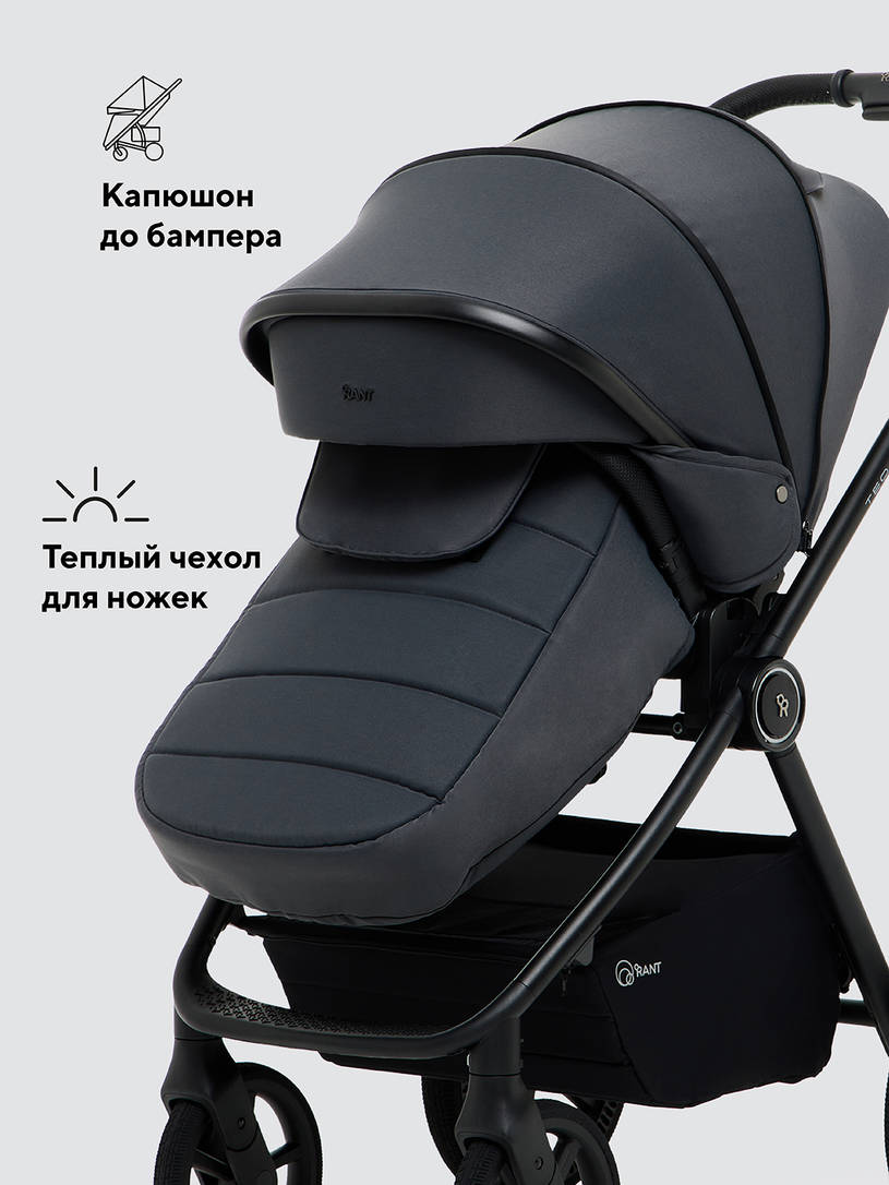 Коляска 2 в 1 Rant Teo Soft Graphite