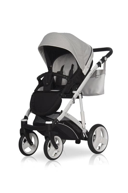 Коляска 3 в 1 Riko Basic Aicon 01 белый