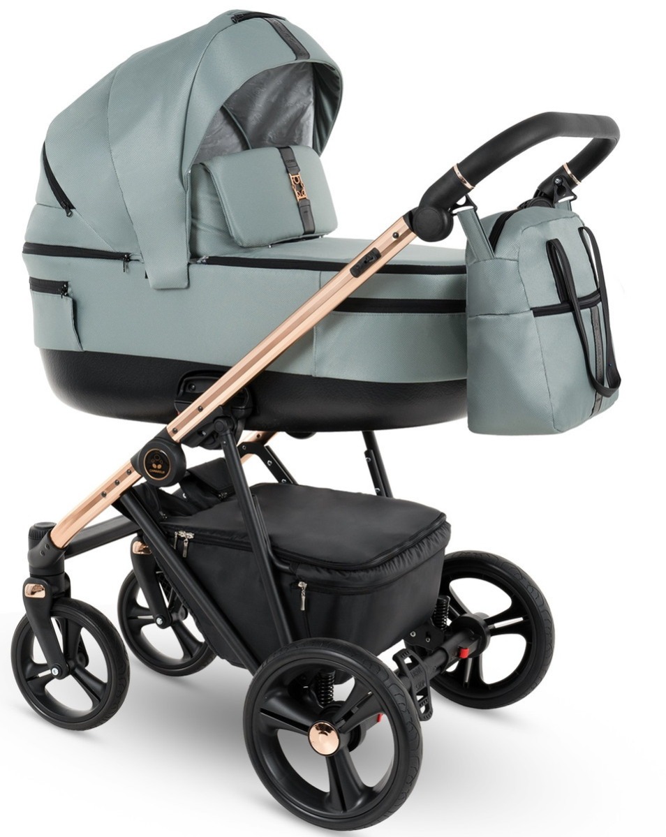 Коляска 2 в 1 Camarelo Belagio, BG-06 (Шалфей Жаккард)