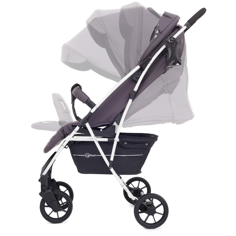 Коляска прогулочная Rant Largo Star Moon Grey. Цвет: Темно-серый