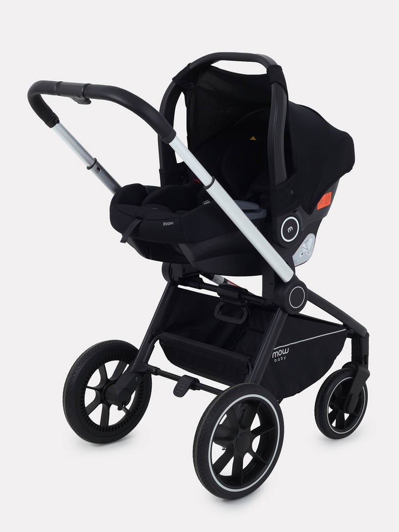 Коляска 3 в 1 Mowbaby Zoom Silver 2025 cacao brown
