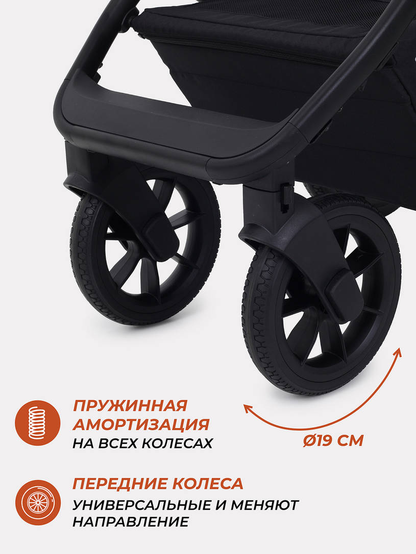 Коляска 3 в 1 Rant Basic Nexus Black