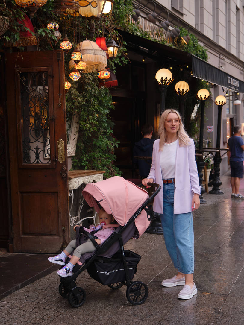 Коляска прогулочная Rant Vega Star Cloud Pink. Цвет: Розовый