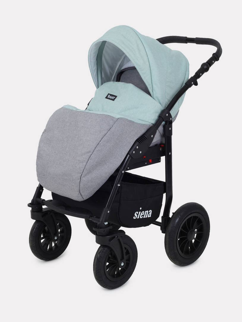 Коляска 2 в 1 Rant Siena 08 серый-ментоловый