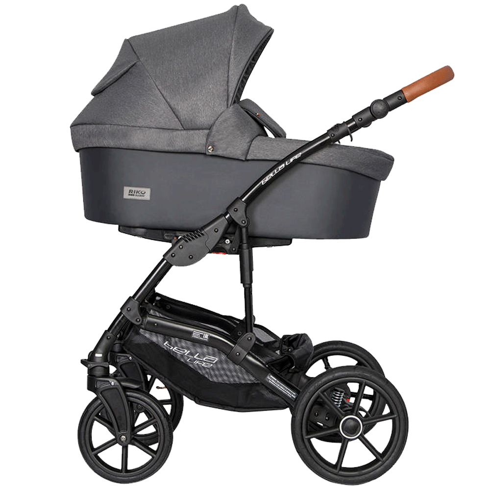 Коляска 2 в 1 Riko Basic Bella Life 06 anthracite