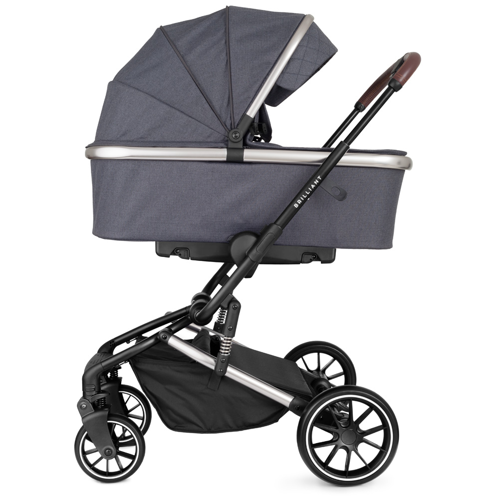 Коляска 2 в 1 Rant Brilliant Jet Carbon темно-серый