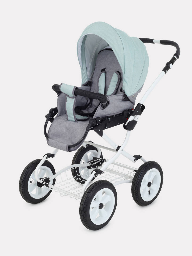 Коляска 2 в 1 Rant Siena Classic 08 серый-ментоловый