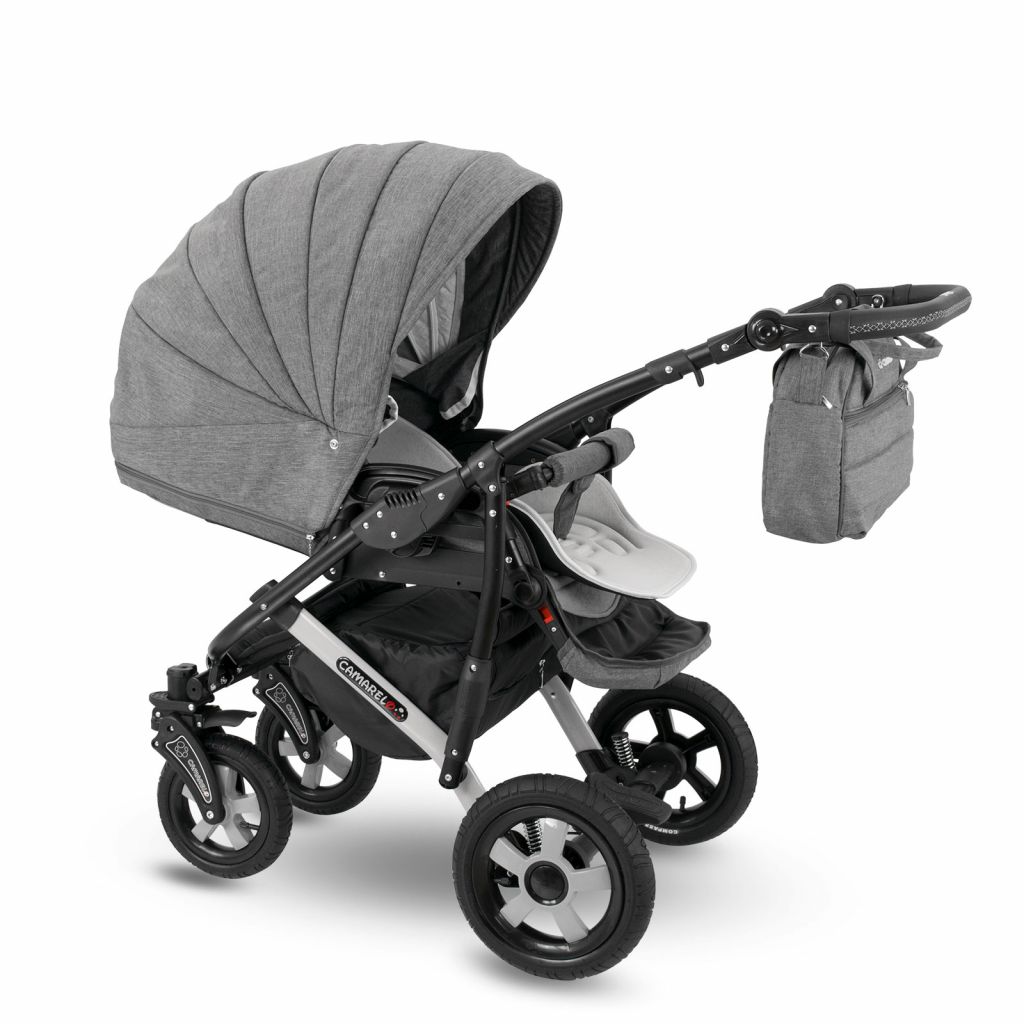 Коляска 2 в 1 Camarelo Sevilla, Темно-серый меланж
