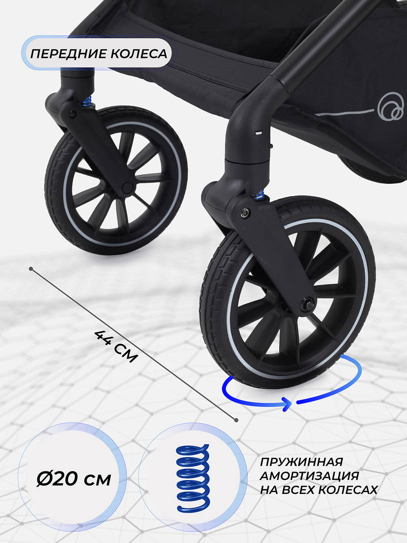 Коляска 2 в 1 Rant Moss Classic grey