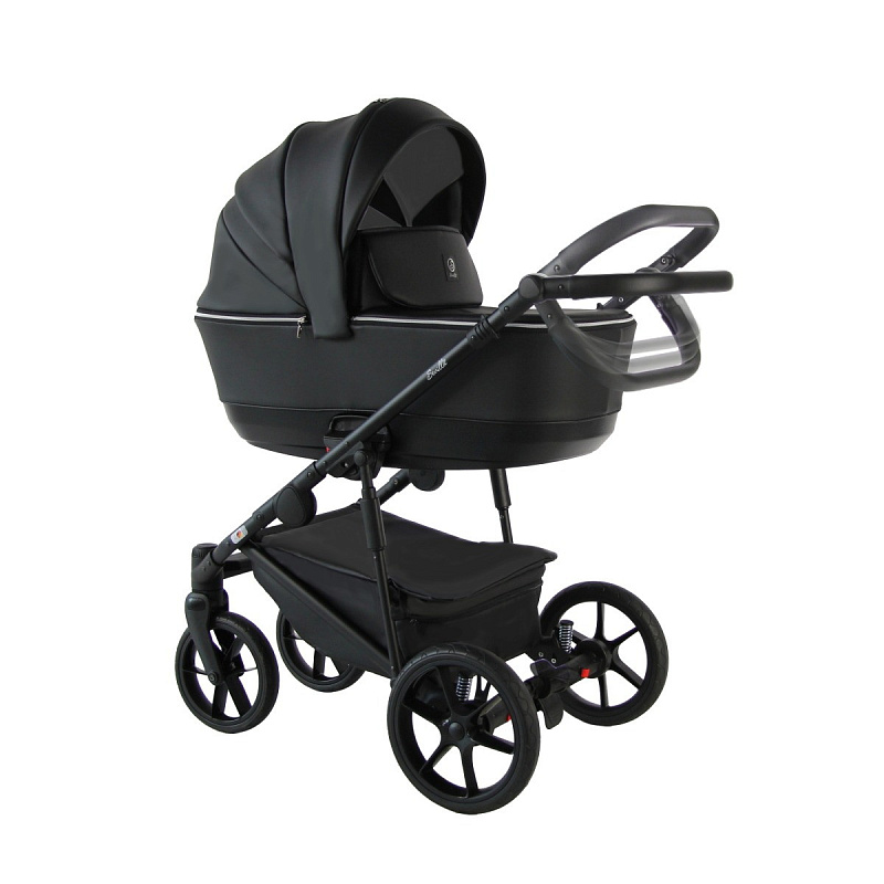 Детская коляска Sevillababy Tisso 2 в 1 черный экокожа