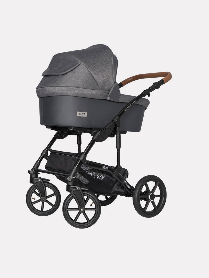 Коляска 2 в 1 Riko Basic Bella Life 06 anthracite