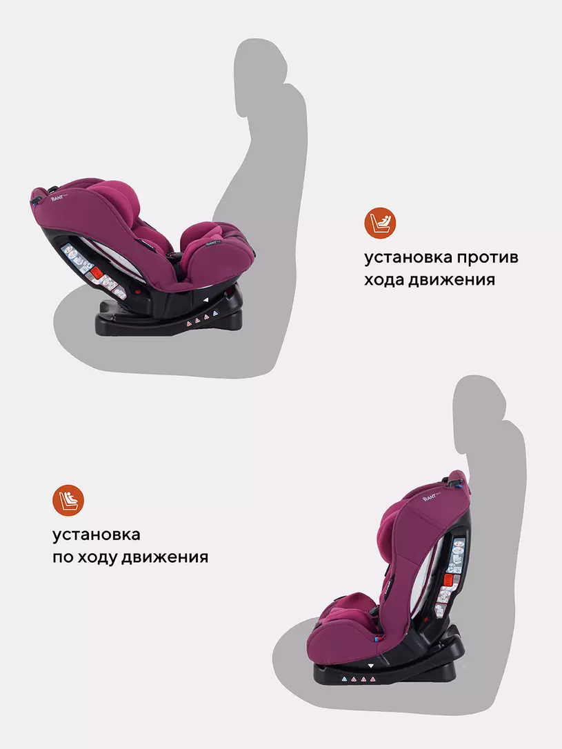 Автокресло Rant Basic Fiesta 0/1/2 (0-25 кг) Purple