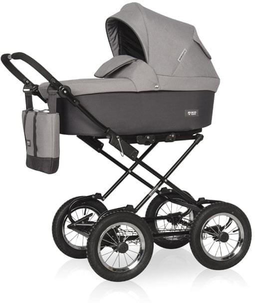 Коляска 2 в 1 Riko Basic Bella 01 серый-графит