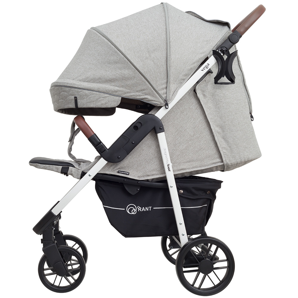 Коляска прогулочная Rant Vega Trends Lines grey (2021). Цвет: Серый линии