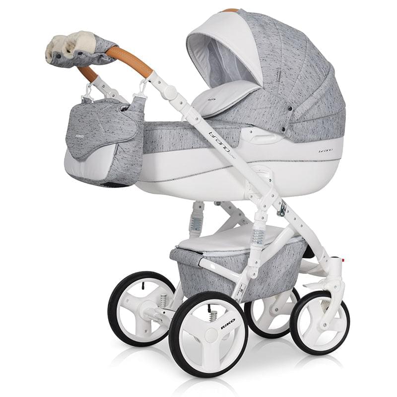 Коляска 3 в 1 Riko Bruno Luxe 05 серый