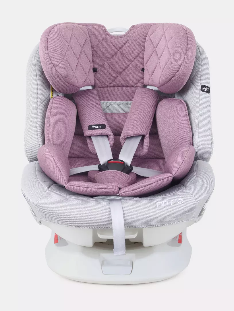 Автокресло Rant Nitro 0/1/2/3 (0-36 кг) Grey/Pink