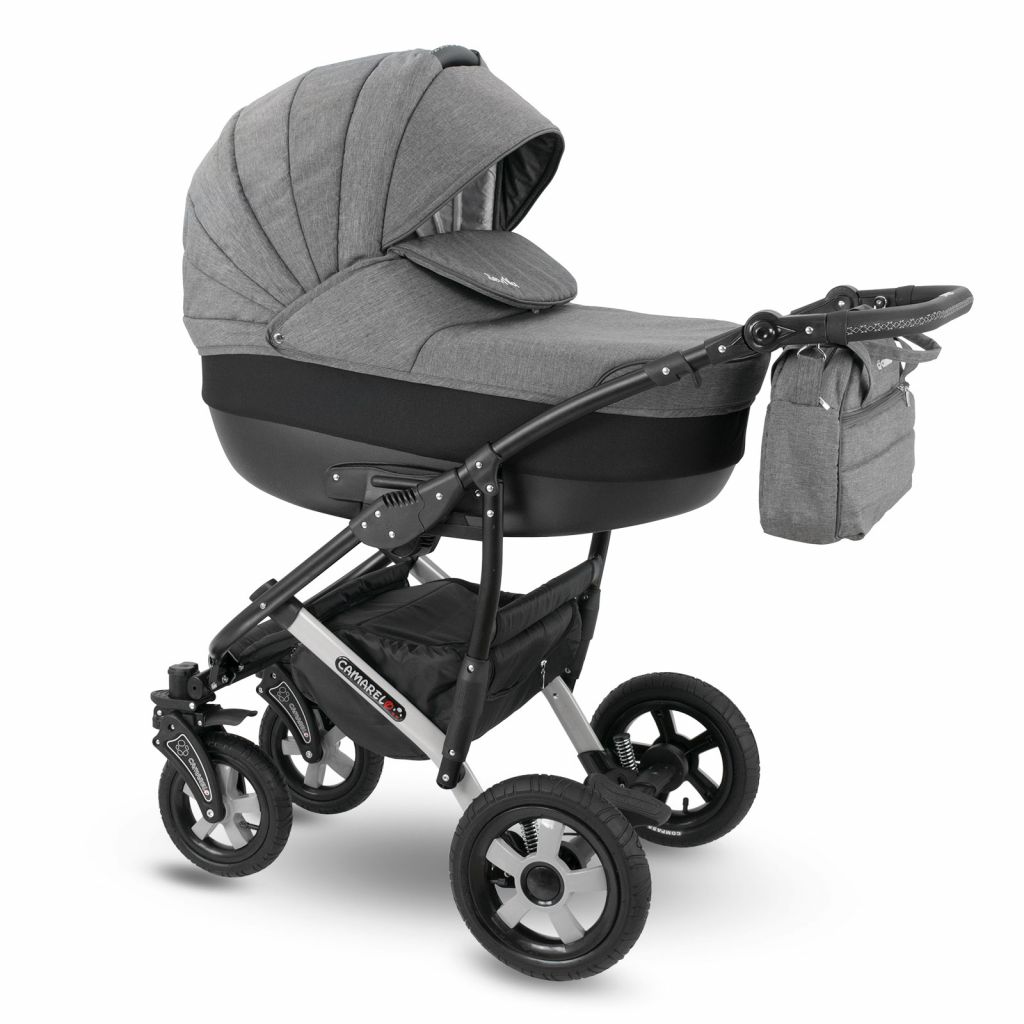Коляска 2 в 1 Camarelo Sevilla, Темно-серый меланж