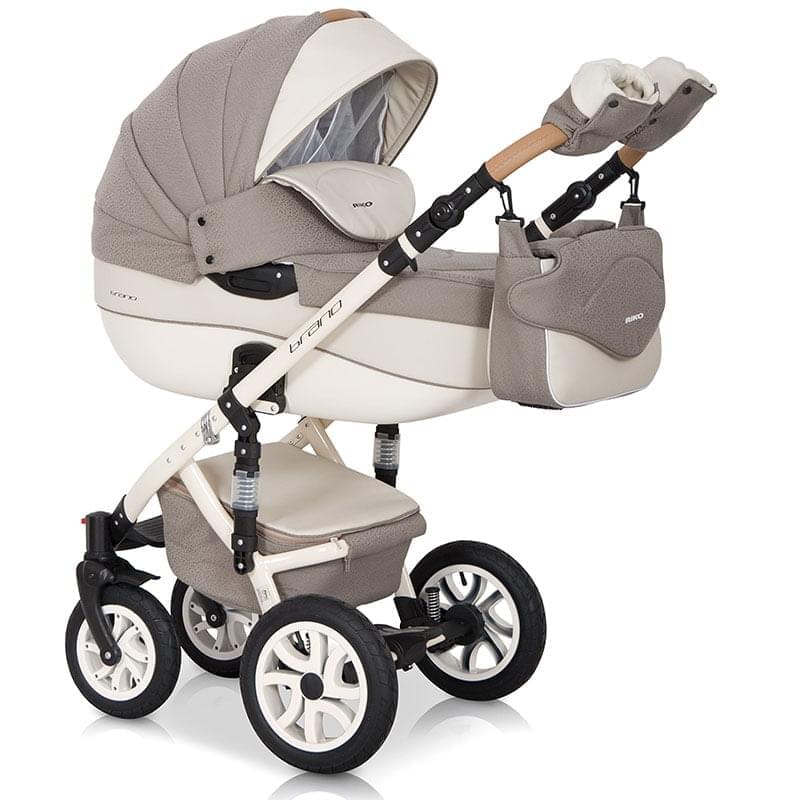Коляска 3 в 1 Riko Bruno Ecco 14 бежевый