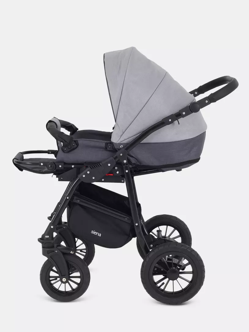 Коляска 3 в 1 Rant Siena 2024 02 темно-серый - светло-серый