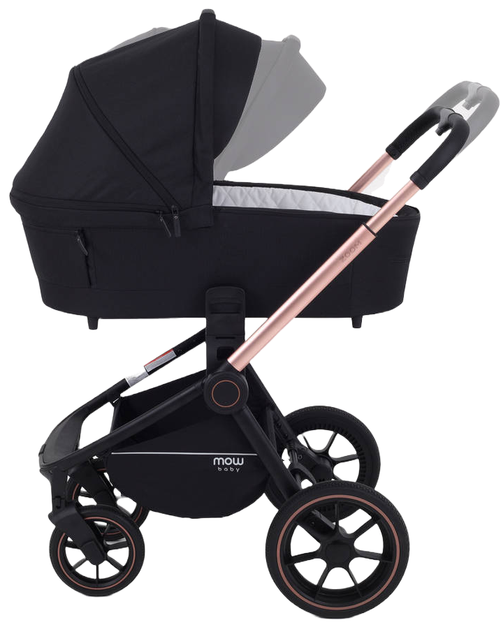 Коляска 2 в 1 MOWBaby ZOOM PU RA086 Gold Black