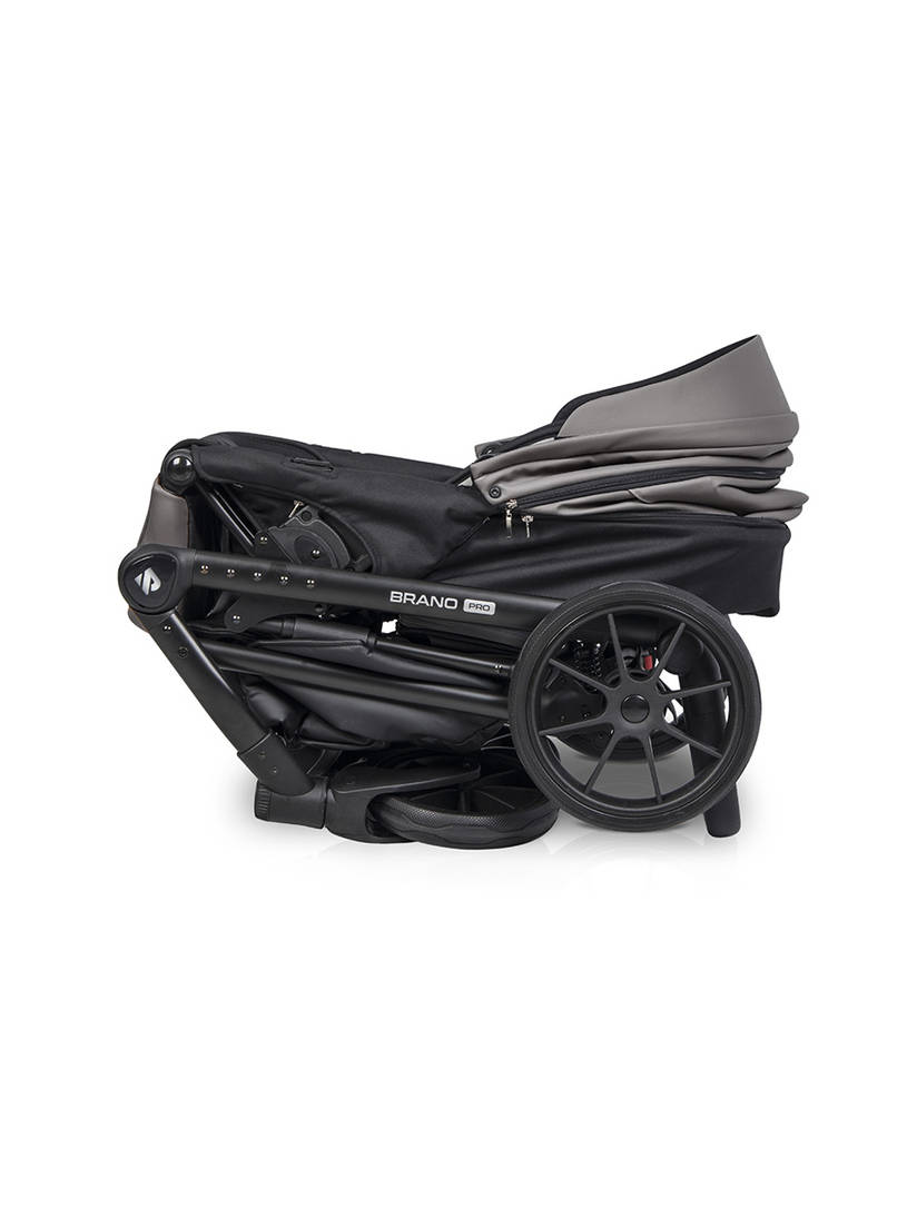 Коляска 2 в 1 Riko Brano Pro, 01 Anthracite