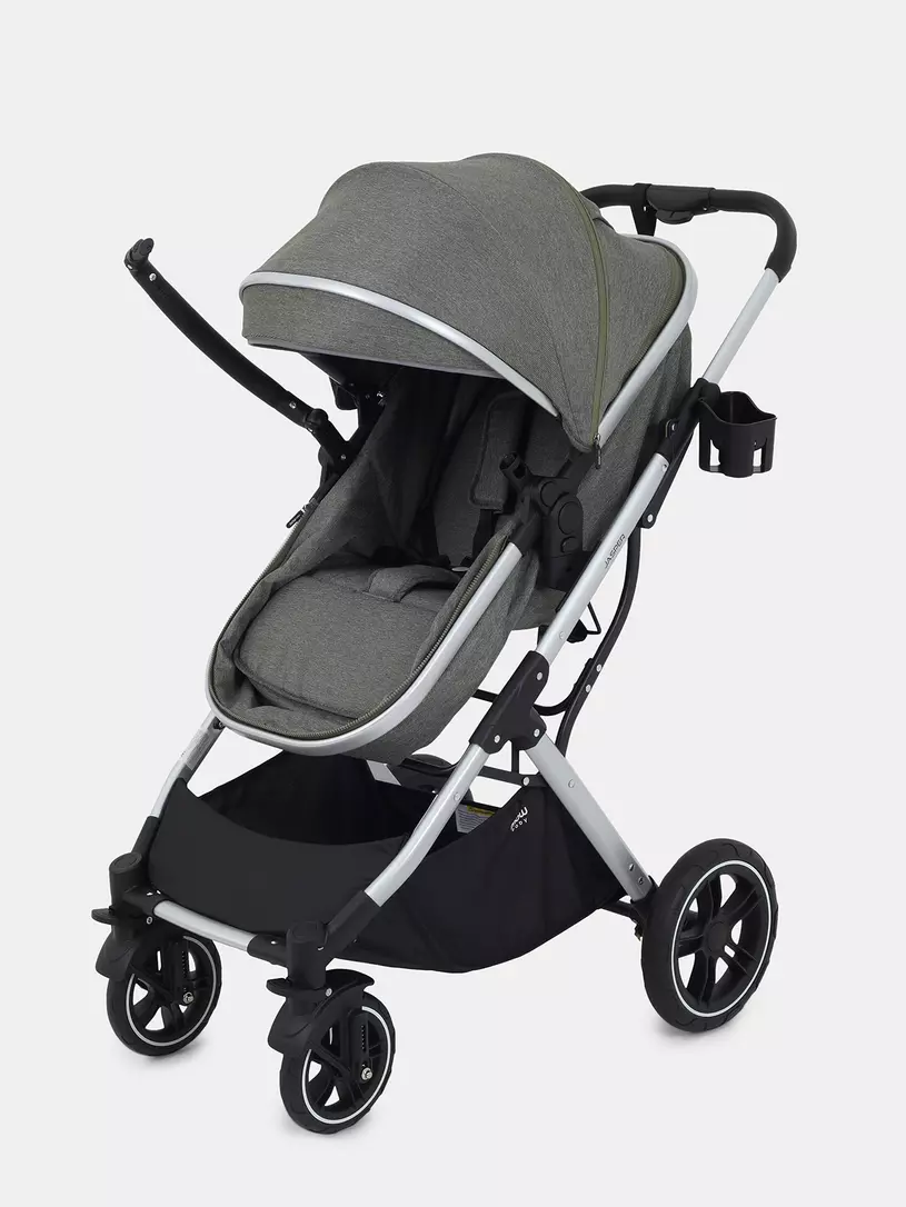 Коляска-трансформер 3 в 1 Mowbaby Jasper Silver green
