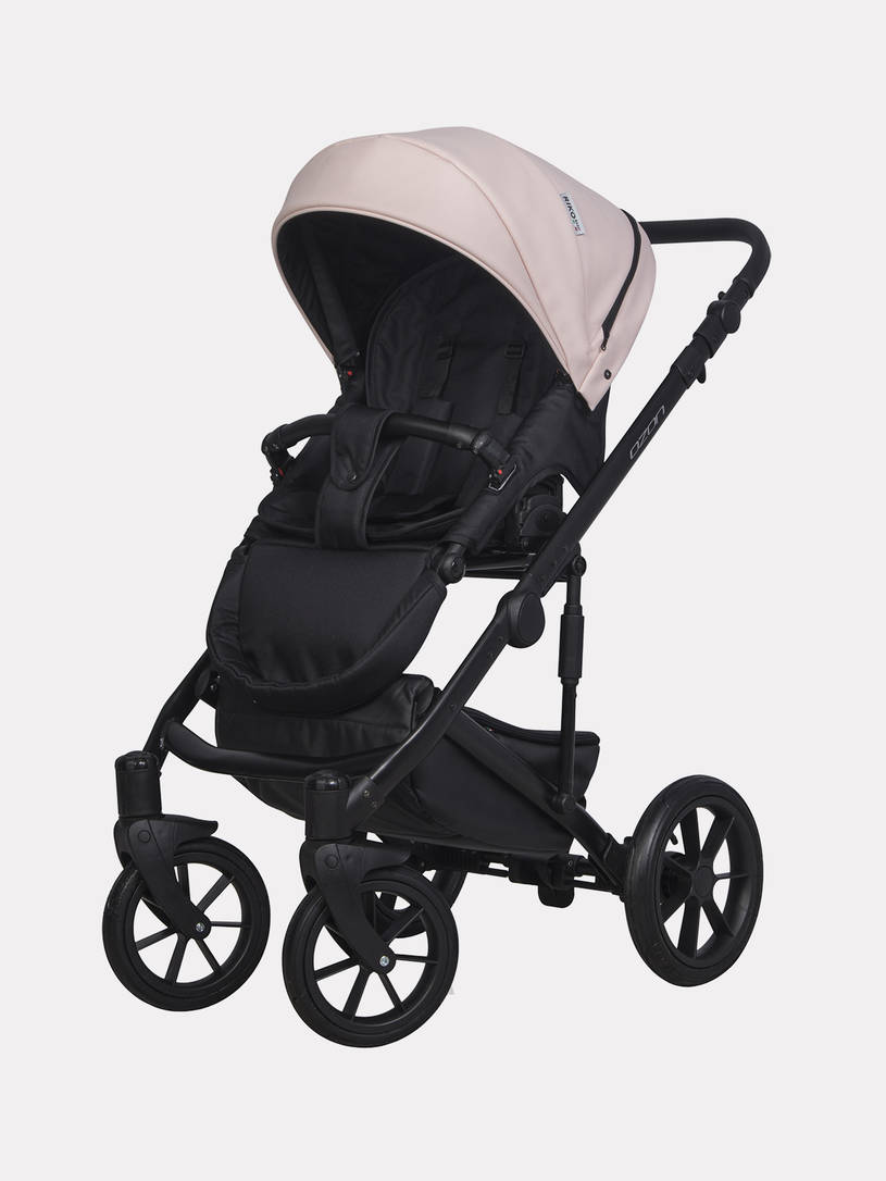 Коляска 3 в 1 Riko Basic Ozon Pastel 01, Розовый