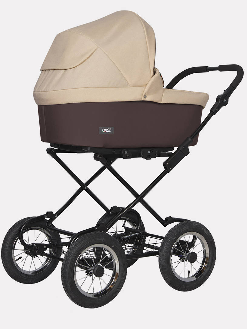Коляска 2 в 1 Riko Basic Bella Classic 07 коричнево-бежевый