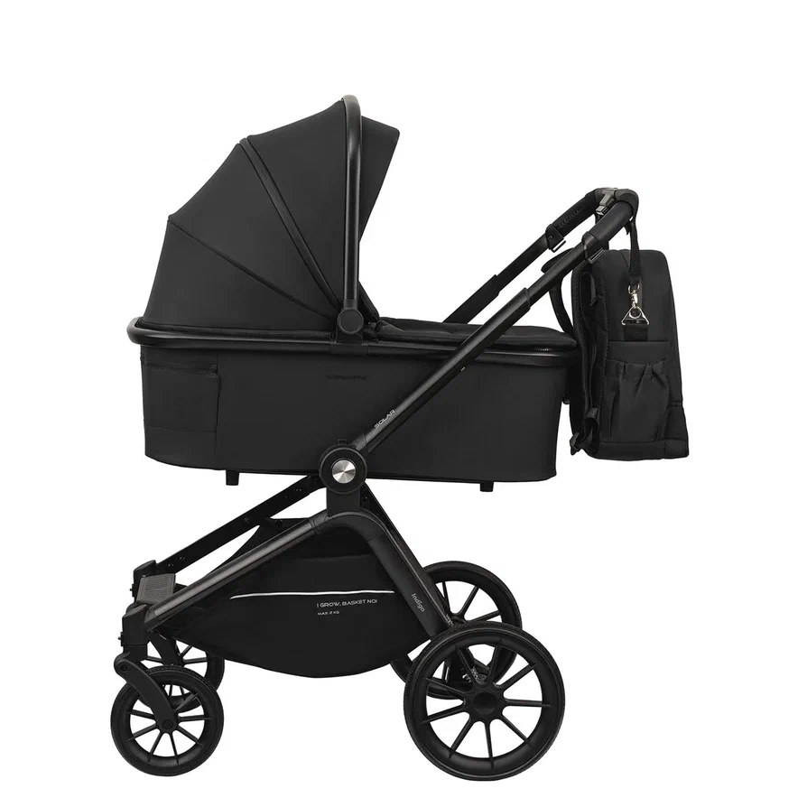 Коляска 3 в 1 Indigo SOLAR черный