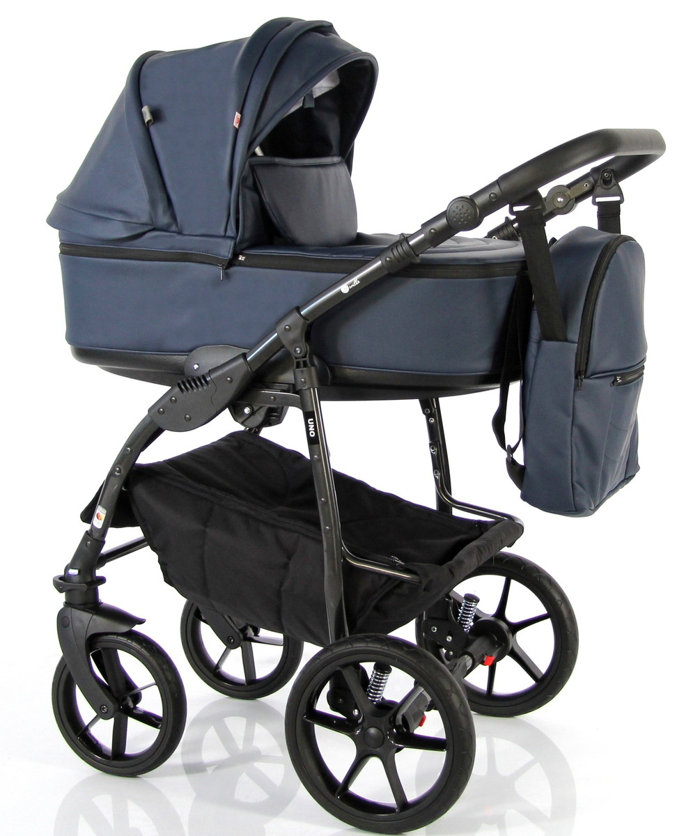 Детская коляска Sevillababy Uno 2 в 1 синий экокожа