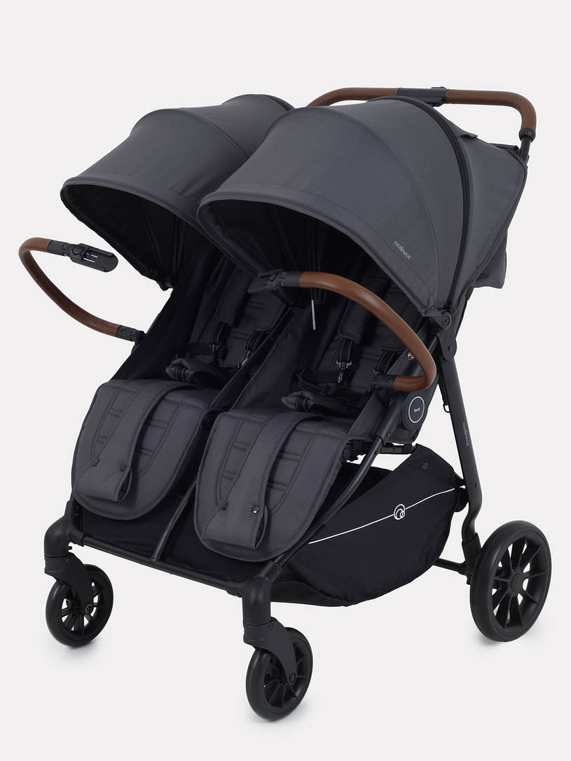 Коляска прогулочная для двойни Rant Twinny Graphite 2025